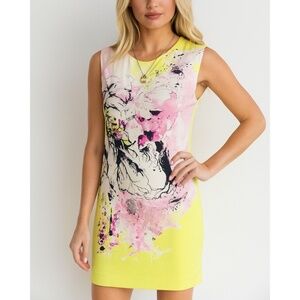 Roberto Cavalli Floral Print Sleeveless Sheath Dress – Size 46 (Fits US 8-10) 💐